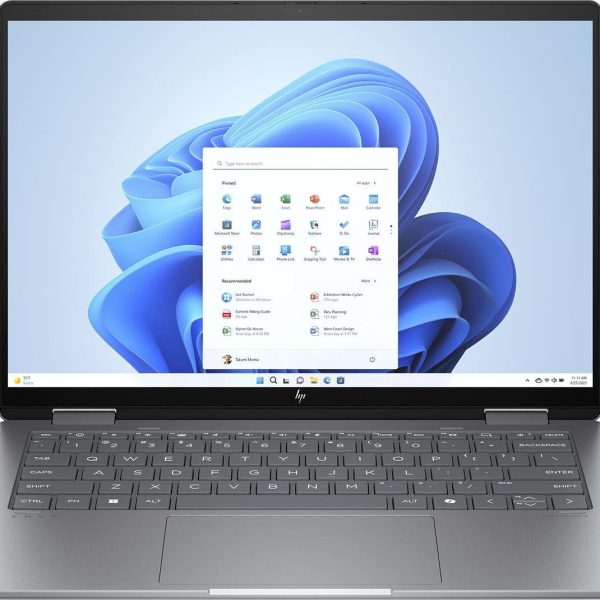 HP Envy – 14" IPS WUXGA Dokunmatik 2'si 1 Arada Laptop Intel Core Ultra 5 125U Intel Arc Graphics 16GB LPDDR5 RAM 512GB Pcle SSD Win 11 Home Meteor Gümüş