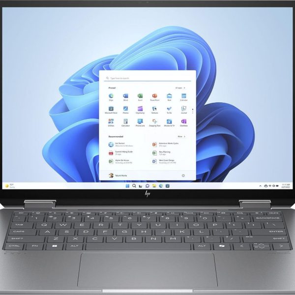 HP Envy – 14" IPS WUXGA Dokunmatik 2'si 1 Arada Laptop Intel Core 7 155U Intel Arc Graphics 16GB LPDDR5 RAM 1TB Pcle 4 SSD Win 11 Home  Meteor Gümüş