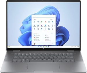 HP Envy – 16" IPS WUXGA Dokunmatik 2'si 1 Arada Laptop AMD Ryzen 7 8840HS AMD Radeon Graphics 16GB LPDDR5 RAM 1TB Pcle 4 SSD Win 11 Home Meteor Gümüş