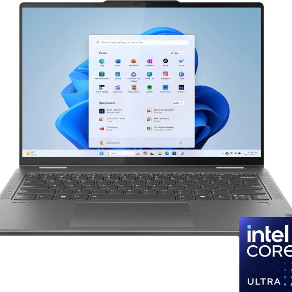 Lenovo Yoga 7i – 14" IPS WUXGA Dokunmatik 2'si 1 Arada Laptop Intel Core Ultra 5 125U Intel Irıs Xe Graphics 16GB LPDDR5 RAM 512GB Pcle 4 SSD Win 11 Home Fırtına Grisi