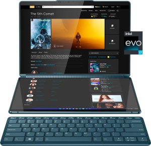 Lenovo – Yoga Book 9i – 2si 1 Arada 13,3 2,8K Çift Ekranlı OLED Dokunmatik Dizüstü Bilgisayar - 16 GB RAM Intel Core i7-1355U - 512GB / 1TB SSD - Deniz Mavisi