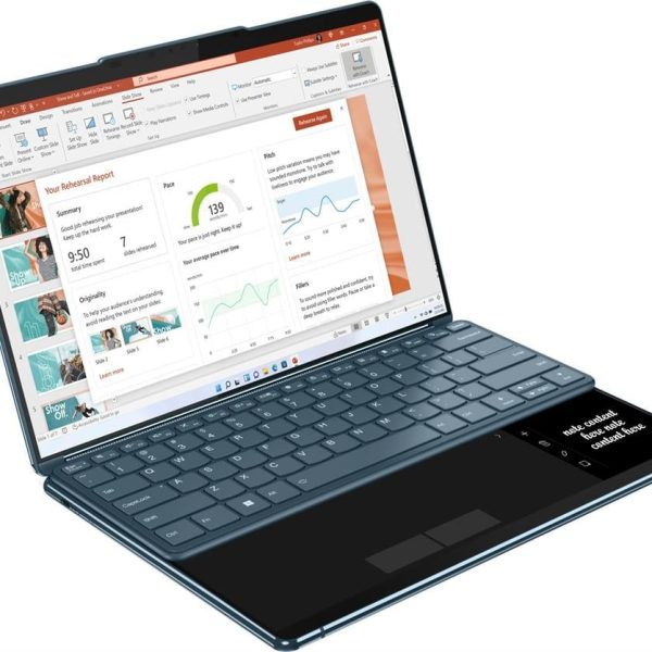 İkinci resim of Lenovo – Yoga Book 9i – 2si 1 Arada 13,3 2,8K Çift Ekranlı OLED Dokunmatik Dizüstü Bilgisayar - 16 GB RAM Intel Core i7-1355U - 512GB / 1TB SSD - Deniz Mavisi
