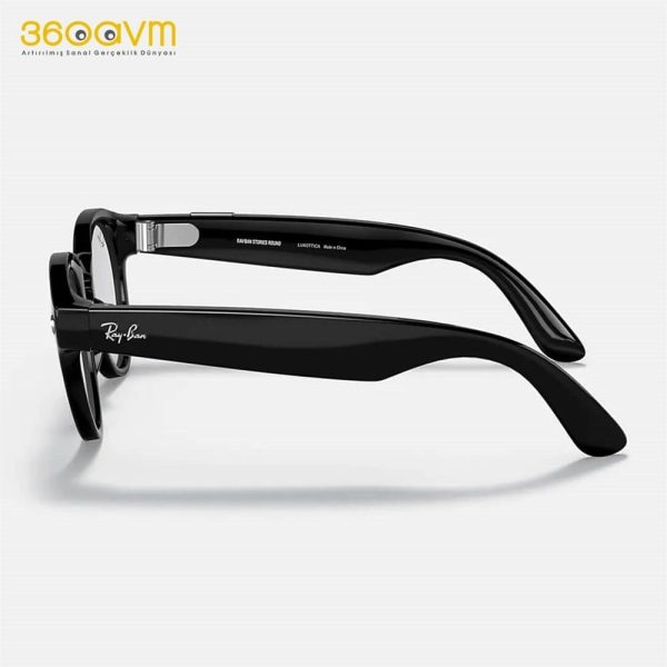 İkinci resim of RAY-BAN STORIES ROUND SİYAH MAVİ IŞIK FİLTRELİ