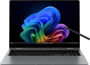Samsung Galaxy Book5 Pro 360 – 16" AMOLED Touch 120Hz Dokunmatik 2'si 1' arada - Intel Core Ultra 7 256V - Intel Arc Graphics - 16GB LPDDR5X RAM - 1TB PCIe 4 SSD - Win 11 Home - Gri