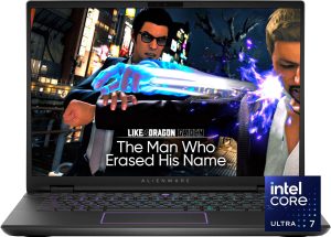 VR Ready – Alienware m16 R2 16" LED QHD+ 240Hz Gaming Laptop Intel Core Ultra 7 155H 8GB Nvidia GeForce RTX 4060 16GB DDR5 RAM 1TB Pcle SSD Win 11 Home Koyu Metalik Ay Grisi