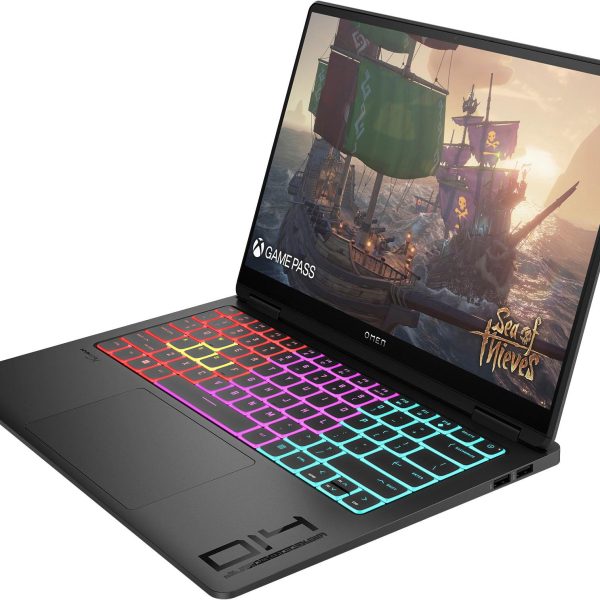 İkinci resim of VR Ready – HP OMEN Transcend – 14" 2.8K OLED 120Hz Gaming Laptop - Intel Core Ultra 9 185H - 8GB Nvidia GeForce RTX 4070 - 32GB LPDDR5X RAM - 1TB Pcle 4 SSD - Win 11 Home - Siyah