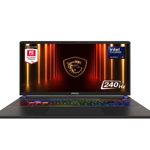 MSI - 16" Gaming Laptop 2560 x 1600 (QHD+) - AMD Ryzen AI 9 HX 370 with 64GB Memory - GeForce RTX 5090 - 2 TB SSD - Core Black, Black
